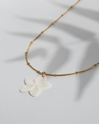 GOLDEN FLORA SEASHELL KETTE