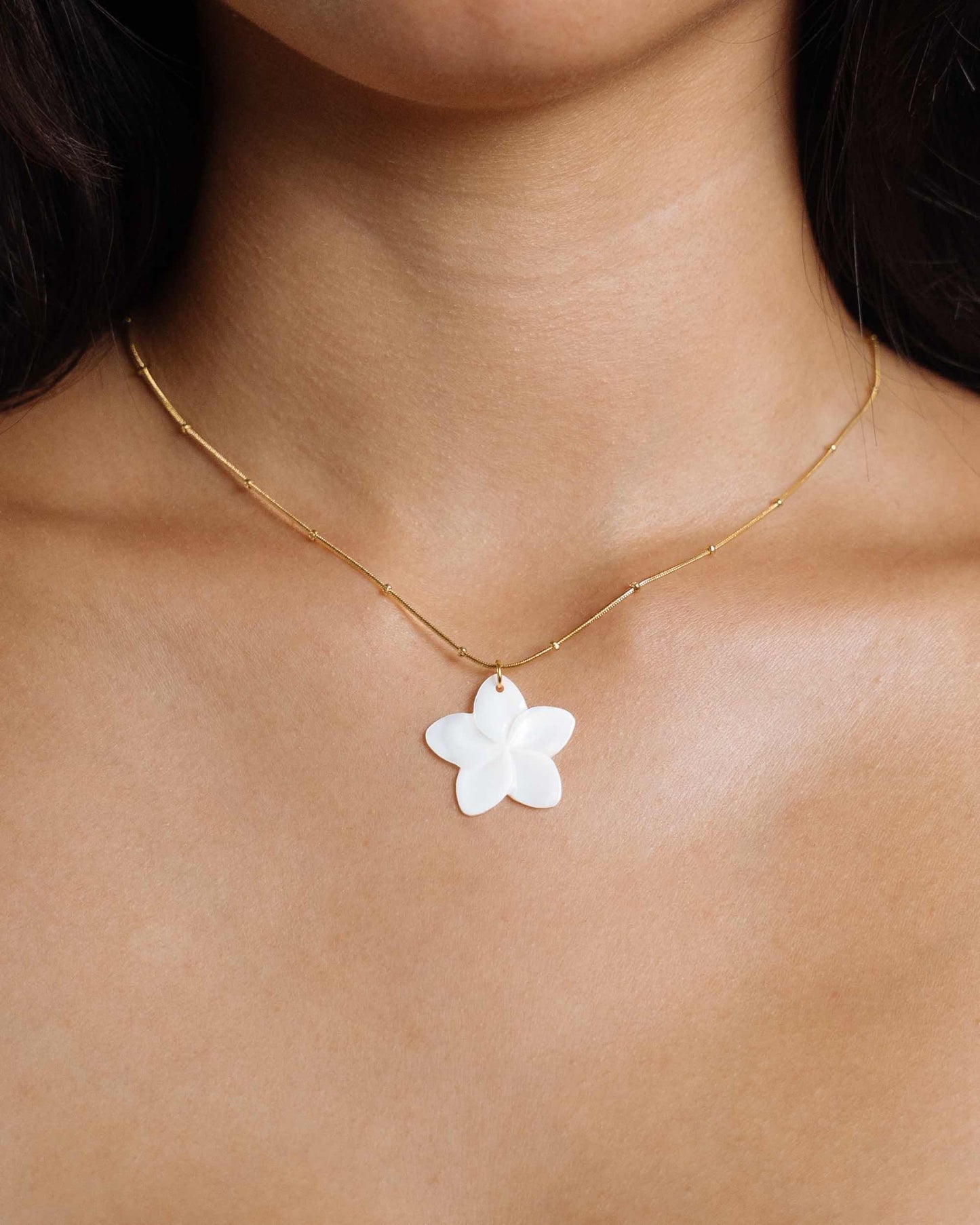 GOLDEN FLORA SEASHELL KETTE
